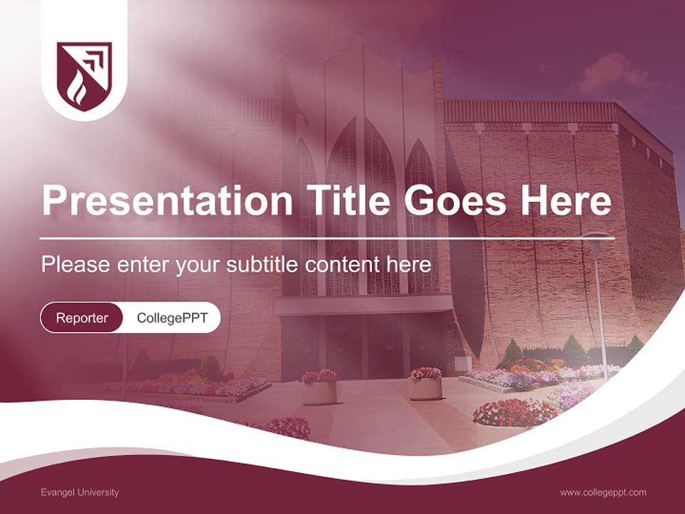 Evangel University Lecture Sharing and Networking Event PPT Template4:3 ratio PPT effect preview image4