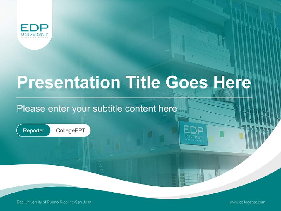 Edp University of Puerto Rico Inc-San Juan Lecture Sharing and Networking Event PPT Template4:3 ratio PPT effect preview image4