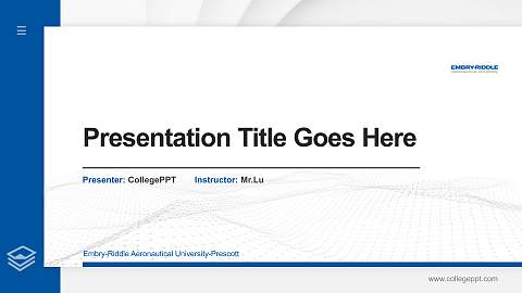 Embry-Riddle Aeronautical University-Prescott Thesis Proposal/Graduation Defense PPT Template