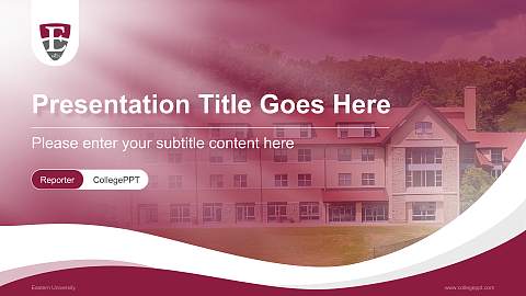 Eastern University Lecture Sharing and Networking Event PPT Template