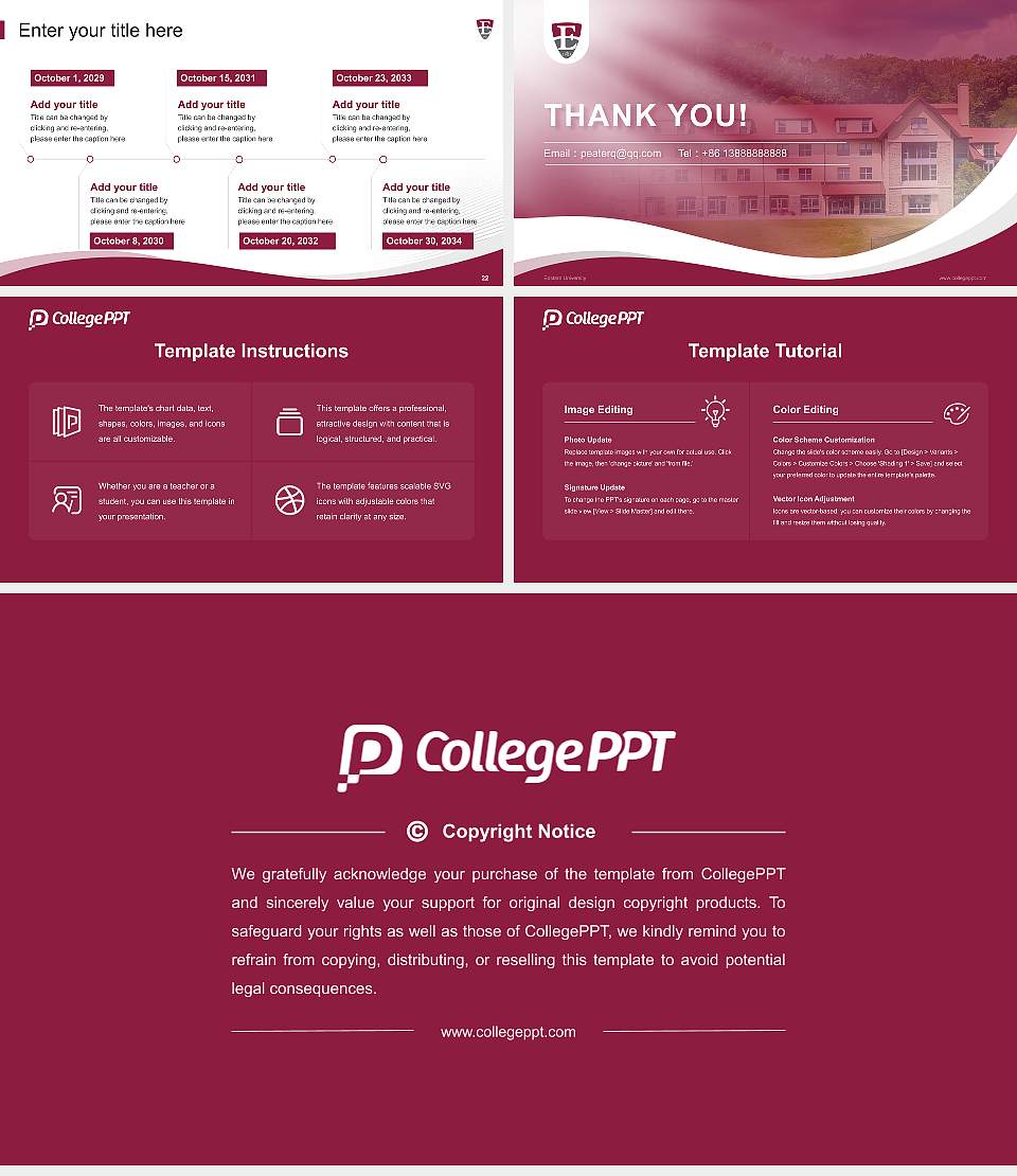 Eastern University Lecture Sharing and Networking Event PPT Template16:9 ratio PPT effect preview image4