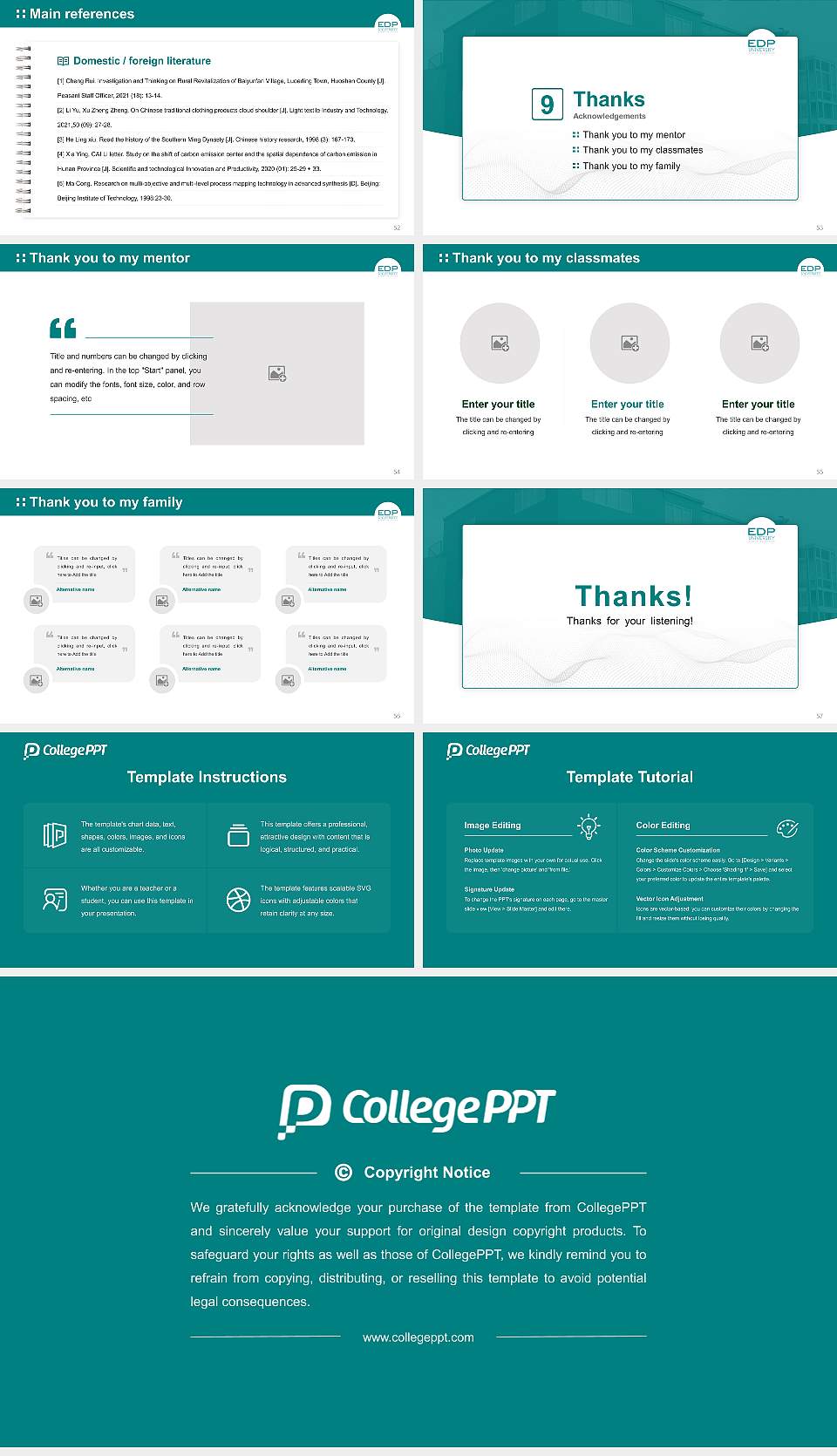 Edp University of Puerto Rico Inc-San Sebastian Graduation Thesis Defense PPT Template16:9 ratio PPT effect preview image7