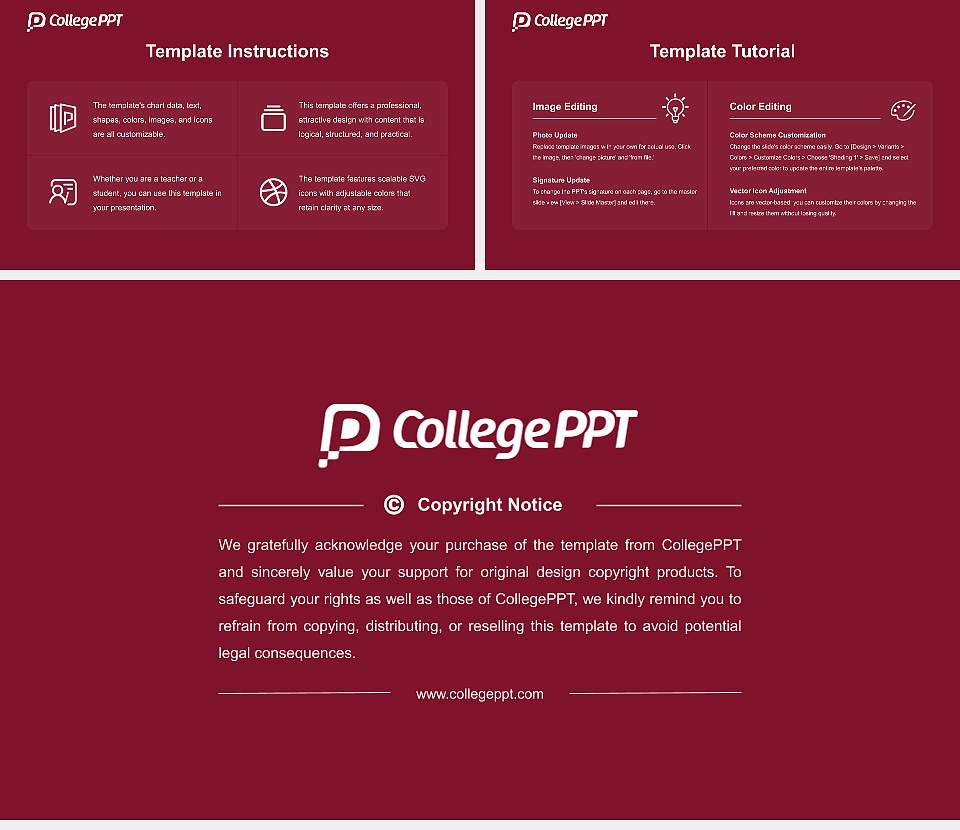 Fielding Graduate University Course/Courseware Creation PPT Template16:9 ratio PPT effect preview image5