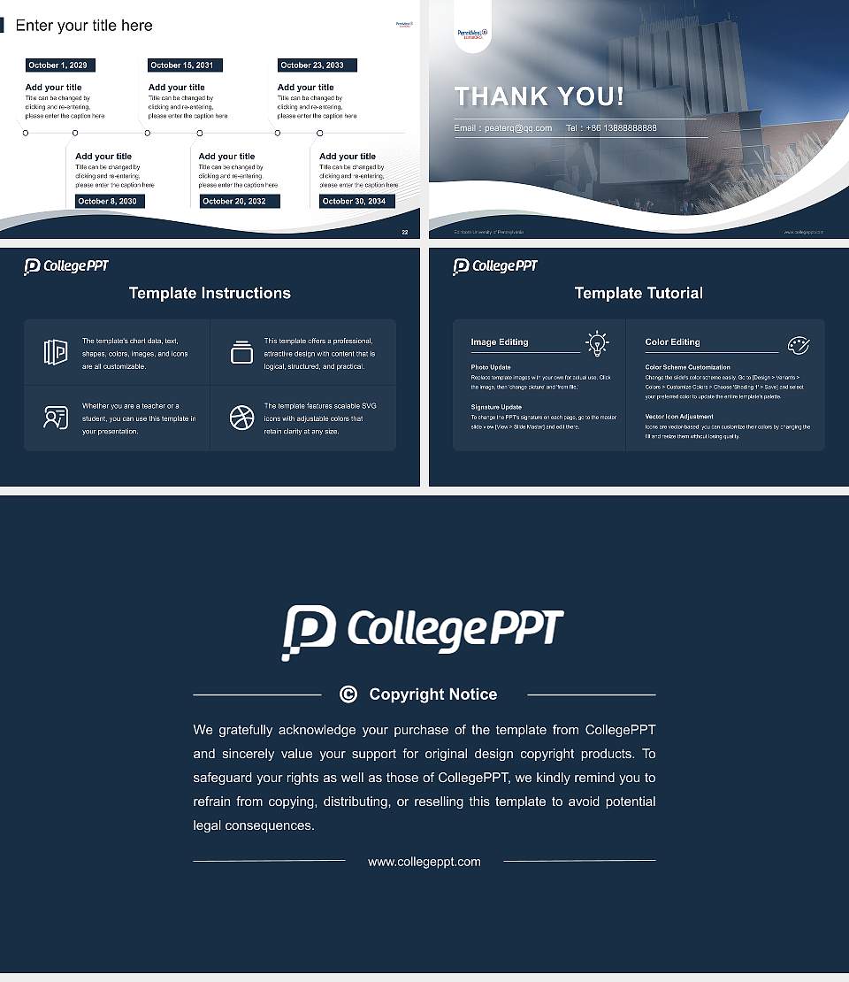 Edinboro University of Pennsylvania Lecture Sharing and Networking Event PPT Template16:9 ratio PPT effect preview image4