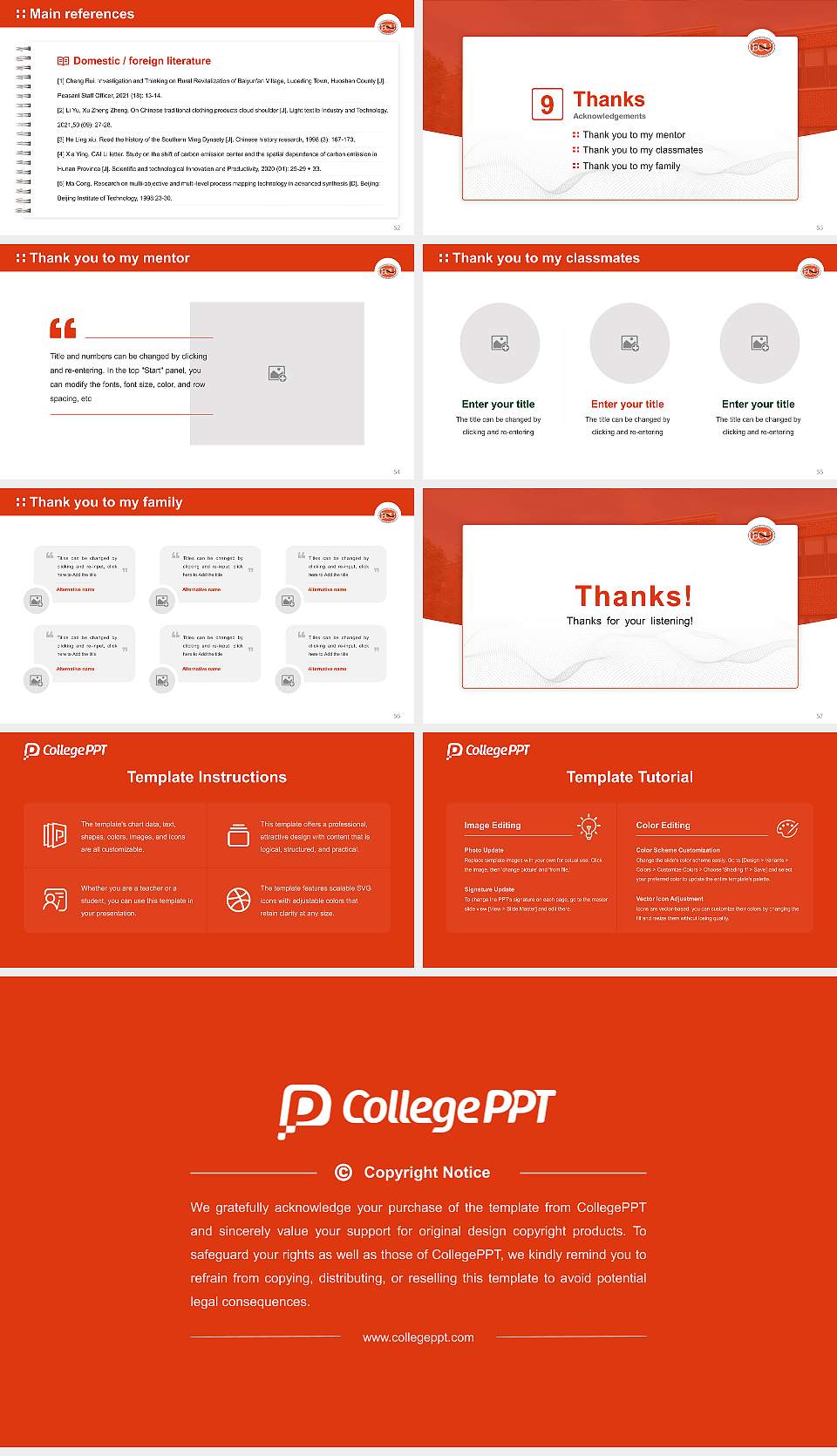 East Central University Graduation Thesis Defense PPT Template16:9 ratio PPT effect preview image7