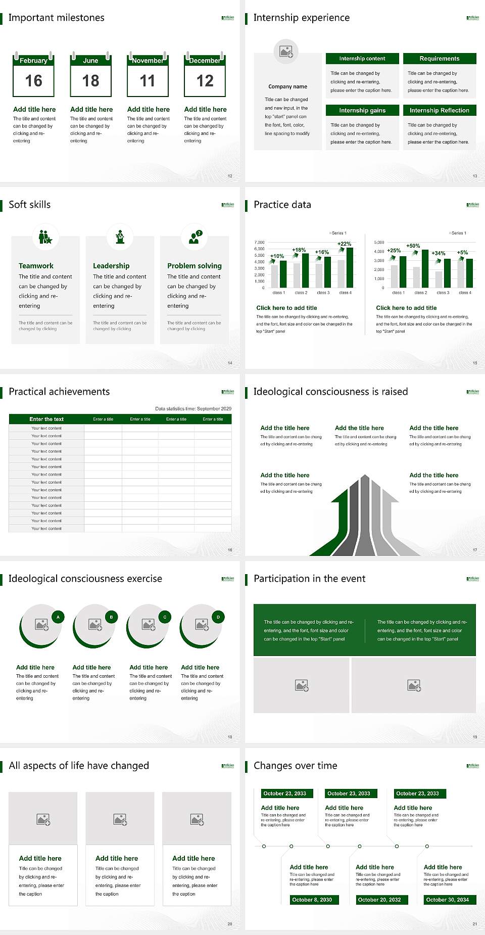Felician University National Scholarship Defense PPT Template4:3 ratio PPT effect preview image3