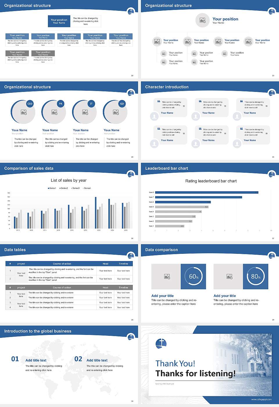 Seminary of the Southwest Academic Presentation/Research Findings Report PPT Template16:9 ratio PPT effect preview image4
