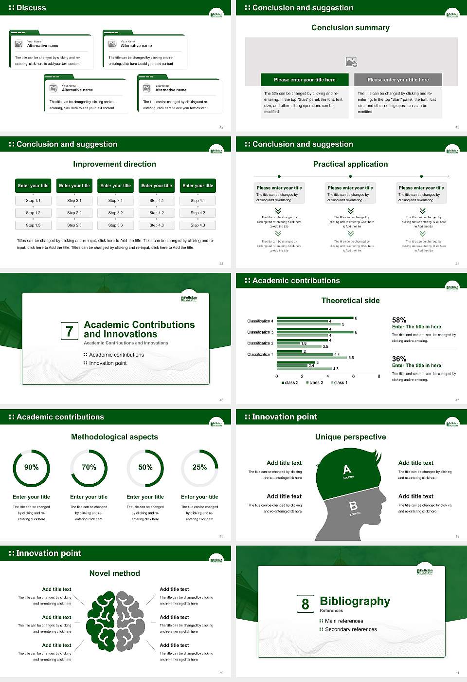 Felician University Graduation Thesis Defense PPT Template16:9 ratio PPT effect preview image6