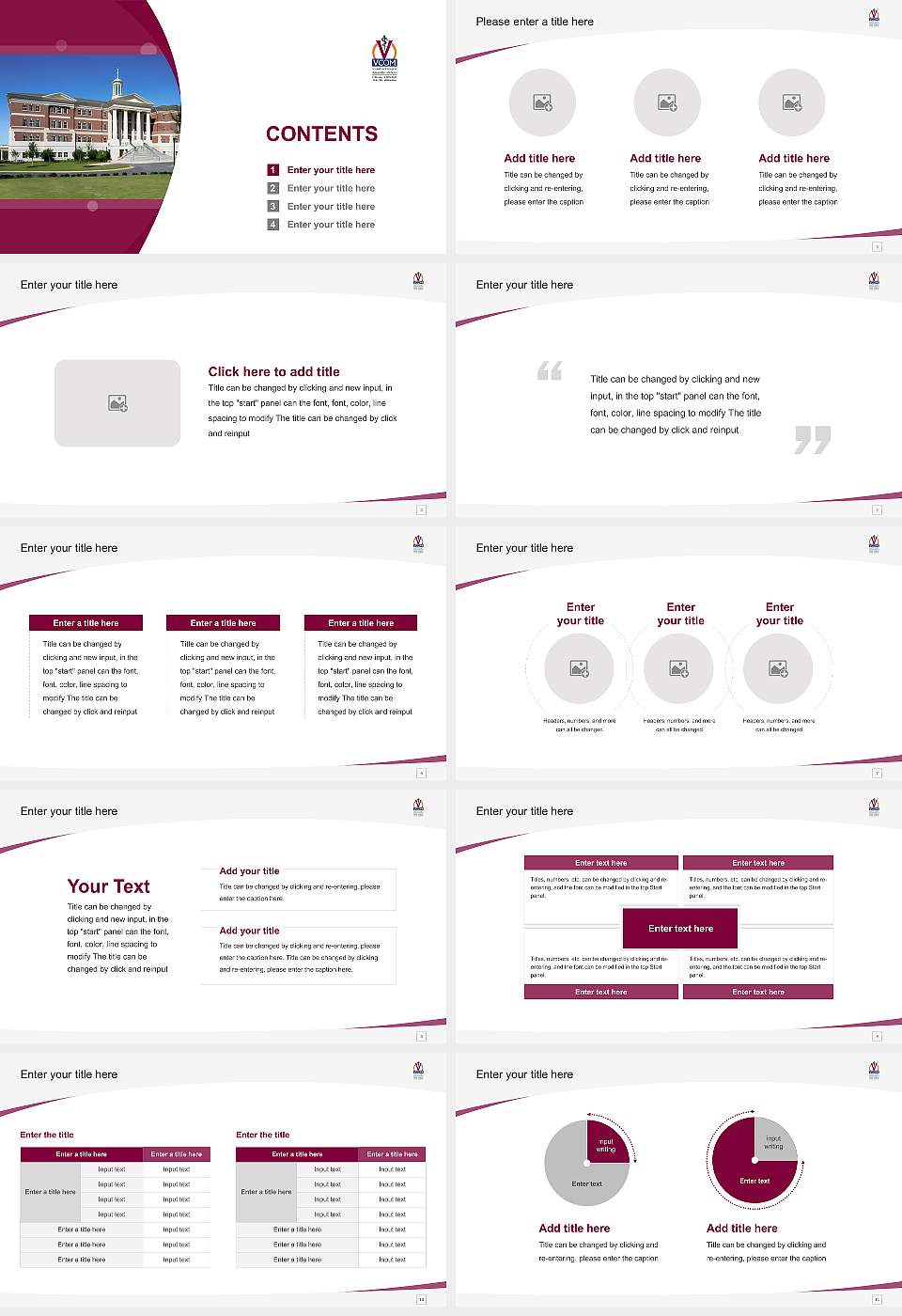 VCOM-Auburn Course/Courseware Creation PPT Template16:9 ratio PPT effect preview image2