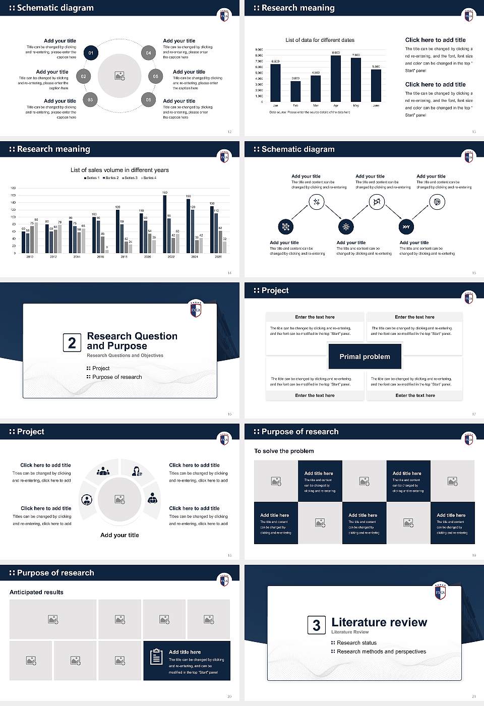 Fairfax University of America Graduation Thesis Defense PPT Template16:9 ratio PPT effect preview image3