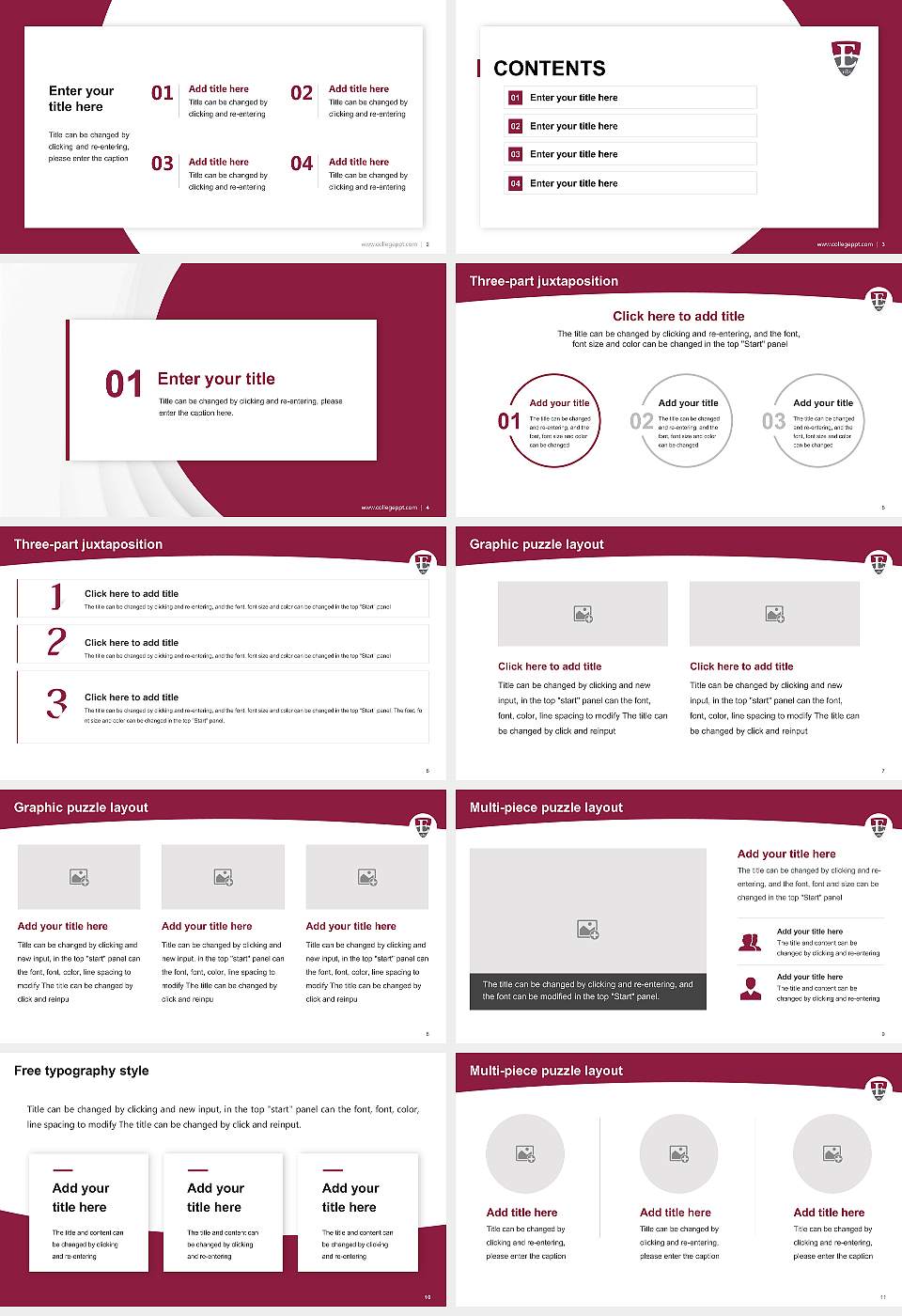 Eastern University Academic Presentation/Research Findings Report PPT Template16:9 ratio PPT effect preview image2