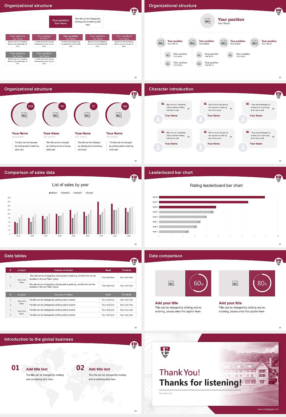 Eastern University Academic Presentation/Research Findings Report PPT Template16:9 ratio PPT effect preview image4