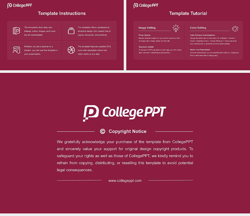 Eastern University Academic Presentation/Research Findings Report PPT Template16:9 ratio PPT effect preview image5