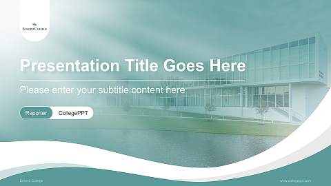 Eckerd College Lecture Sharing and Networking Event PPT Template