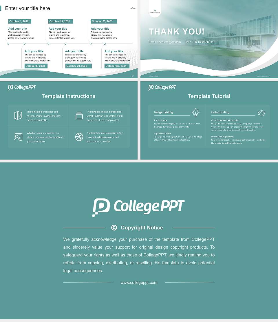 Eckerd College Lecture Sharing and Networking Event PPT Template16:9 ratio PPT effect preview image4