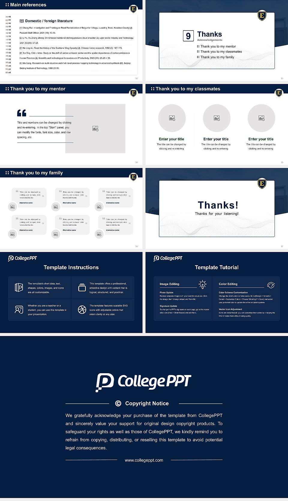 East Tennessee State University Graduation Thesis Defense PPT Template16:9 ratio PPT effect preview image7