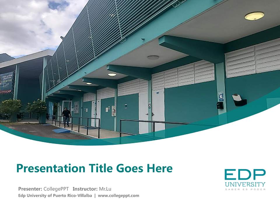 Edp University of Puerto Rico-Villalba Course/Courseware Creation PPT Template4:3 ratio PPT effect preview image5