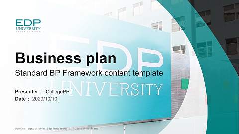 Edp University of Puerto Rico-Manati Competition/Entrepreneurship Contest PPT Template