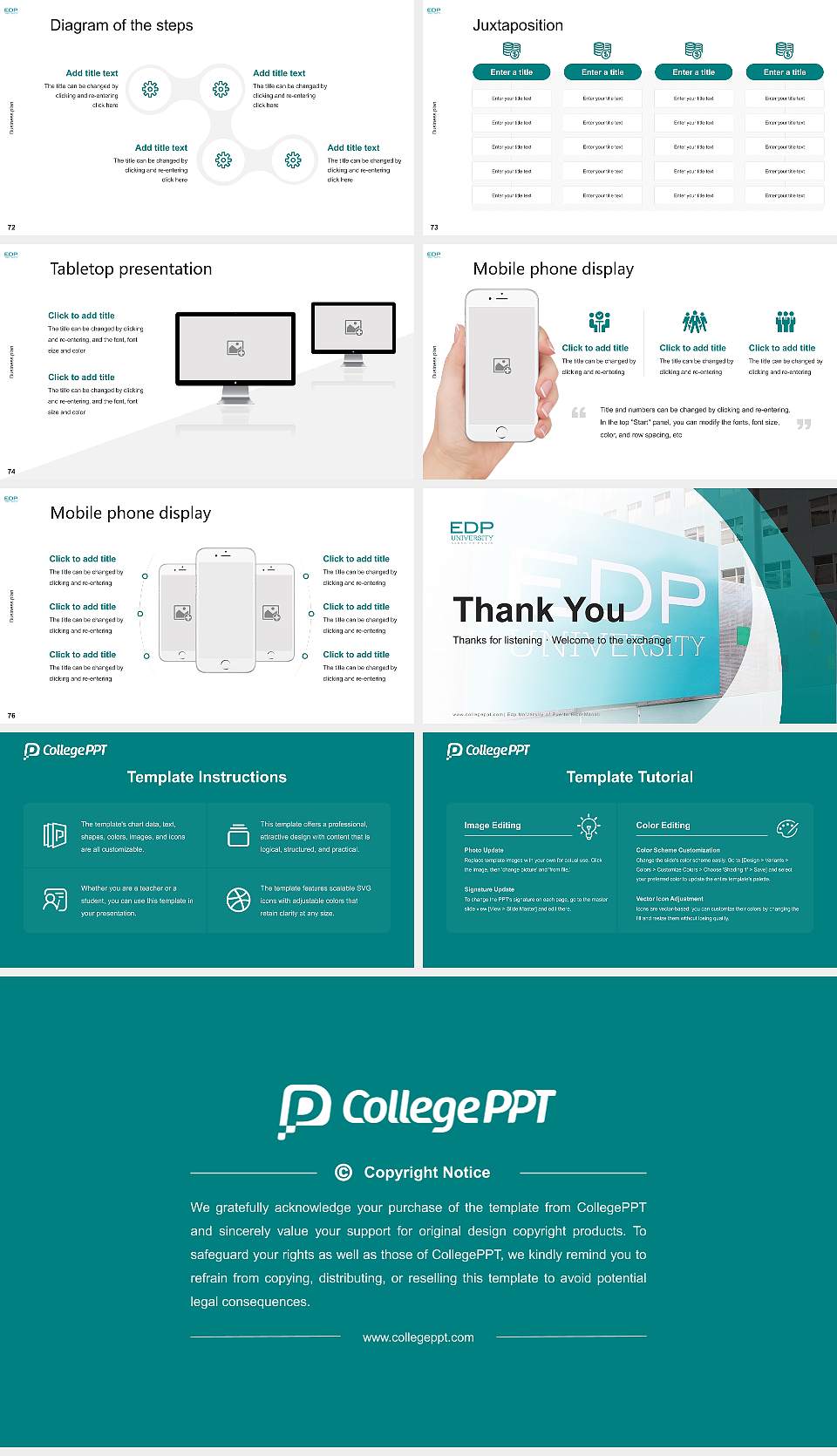 Edp University of Puerto Rico-Manati Competition/Entrepreneurship Contest PPT Template16:9 ratio PPT effect preview image9