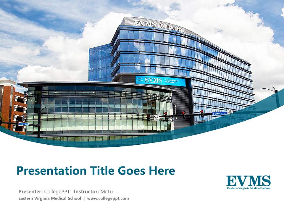 Eastern Virginia Medical School Course/Courseware Creation PPT Template4:3 ratio PPT effect preview image5