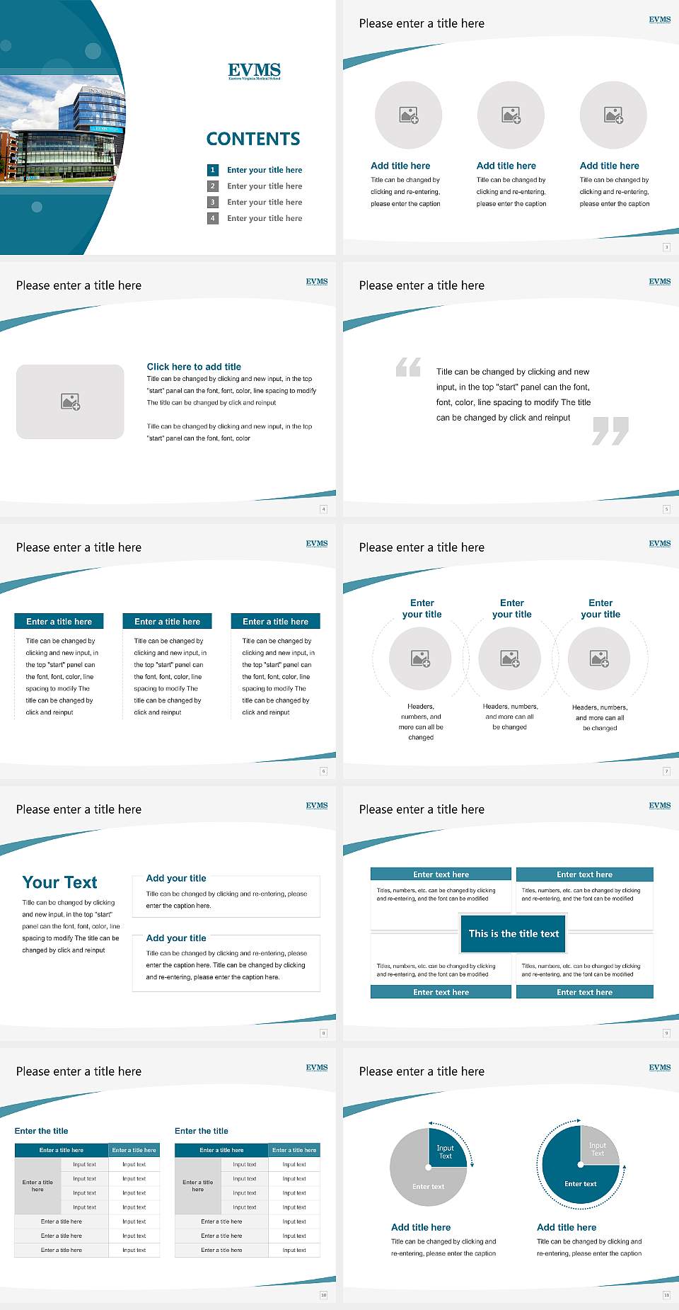 Eastern Virginia Medical School Course/Courseware Creation PPT Template4:3 ratio PPT effect preview image2