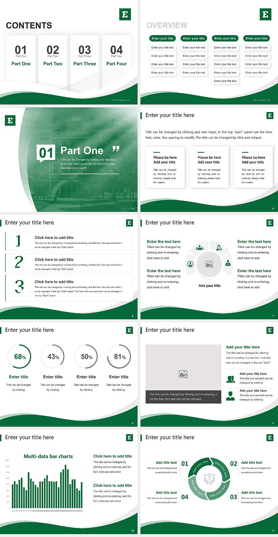 Eastern Michigan University Lecture Sharing and Networking Event PPT Template4:3 ratio PPT effect preview image2