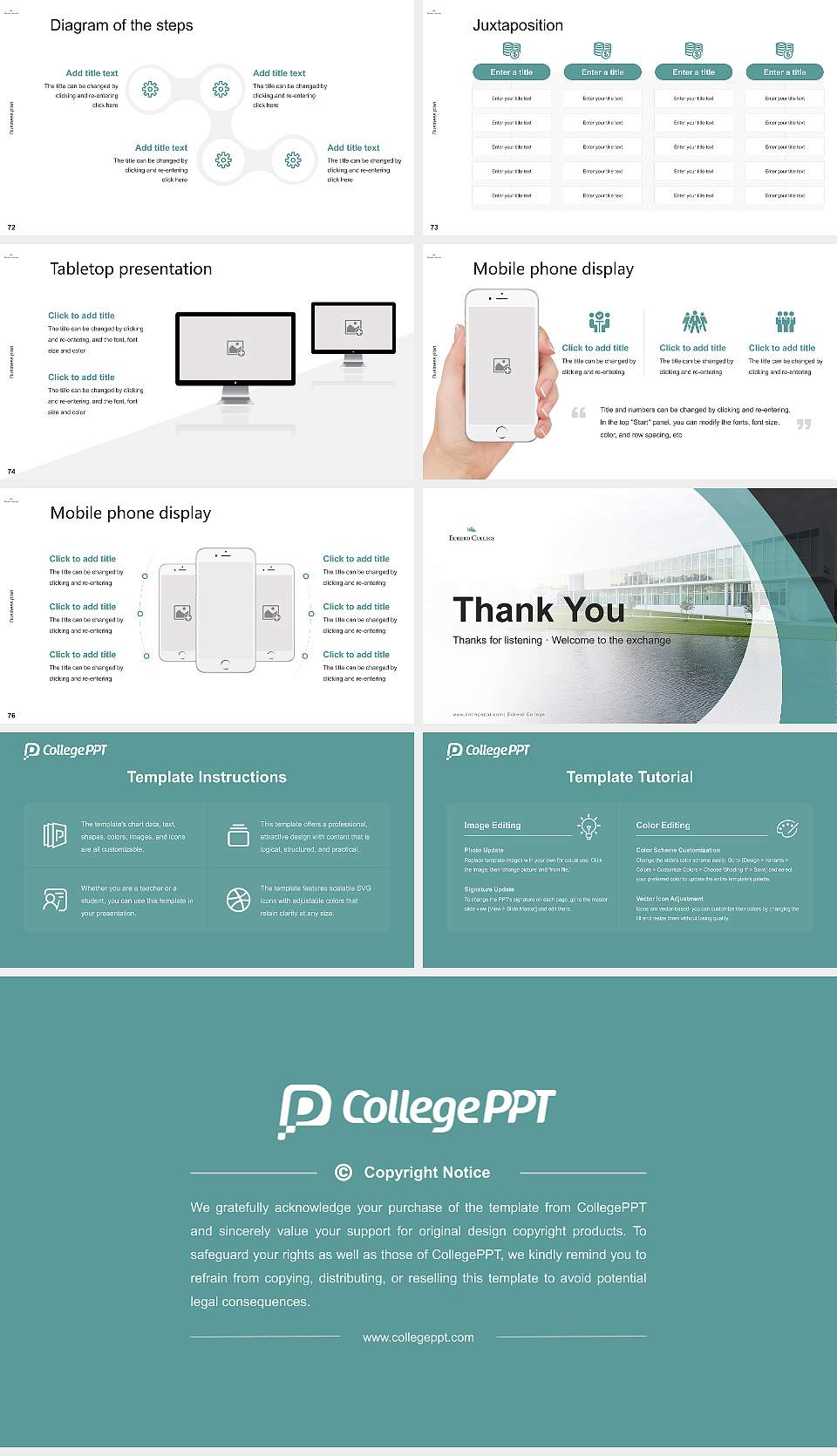 Eckerd College Competition/Entrepreneurship Contest PPT Template16:9 ratio PPT effect preview image9