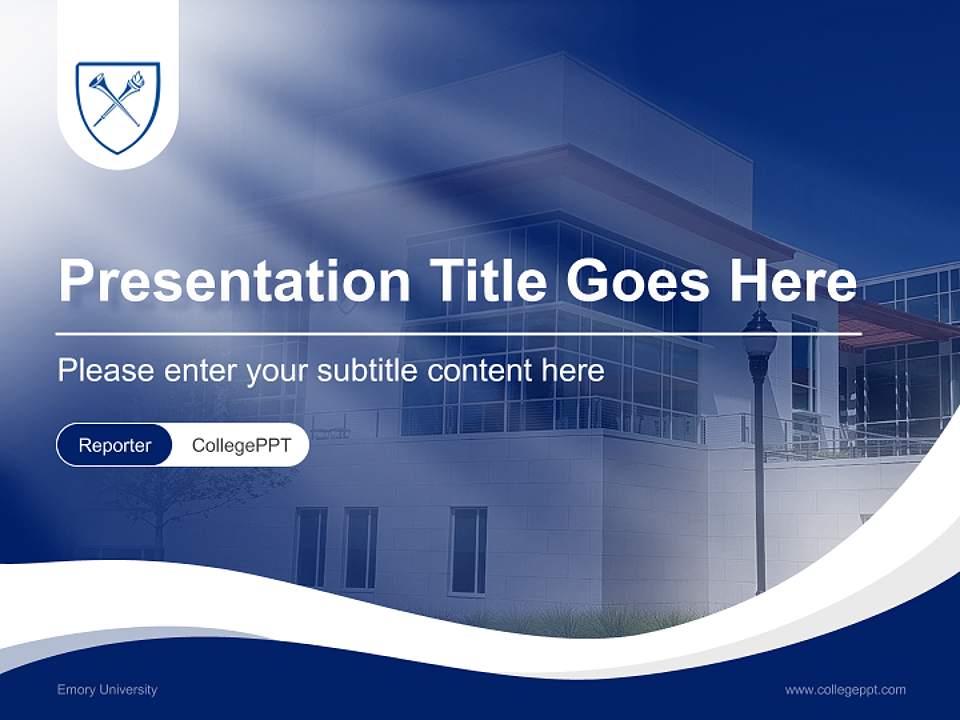 Emory University Lecture Sharing and Networking Event PPT Template4:3 ratio PPT effect preview image4