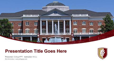 Elon University Course/Courseware Creation PPT Template