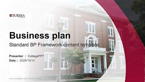 Eureka College Competition/Entrepreneurship Contest PPT Template