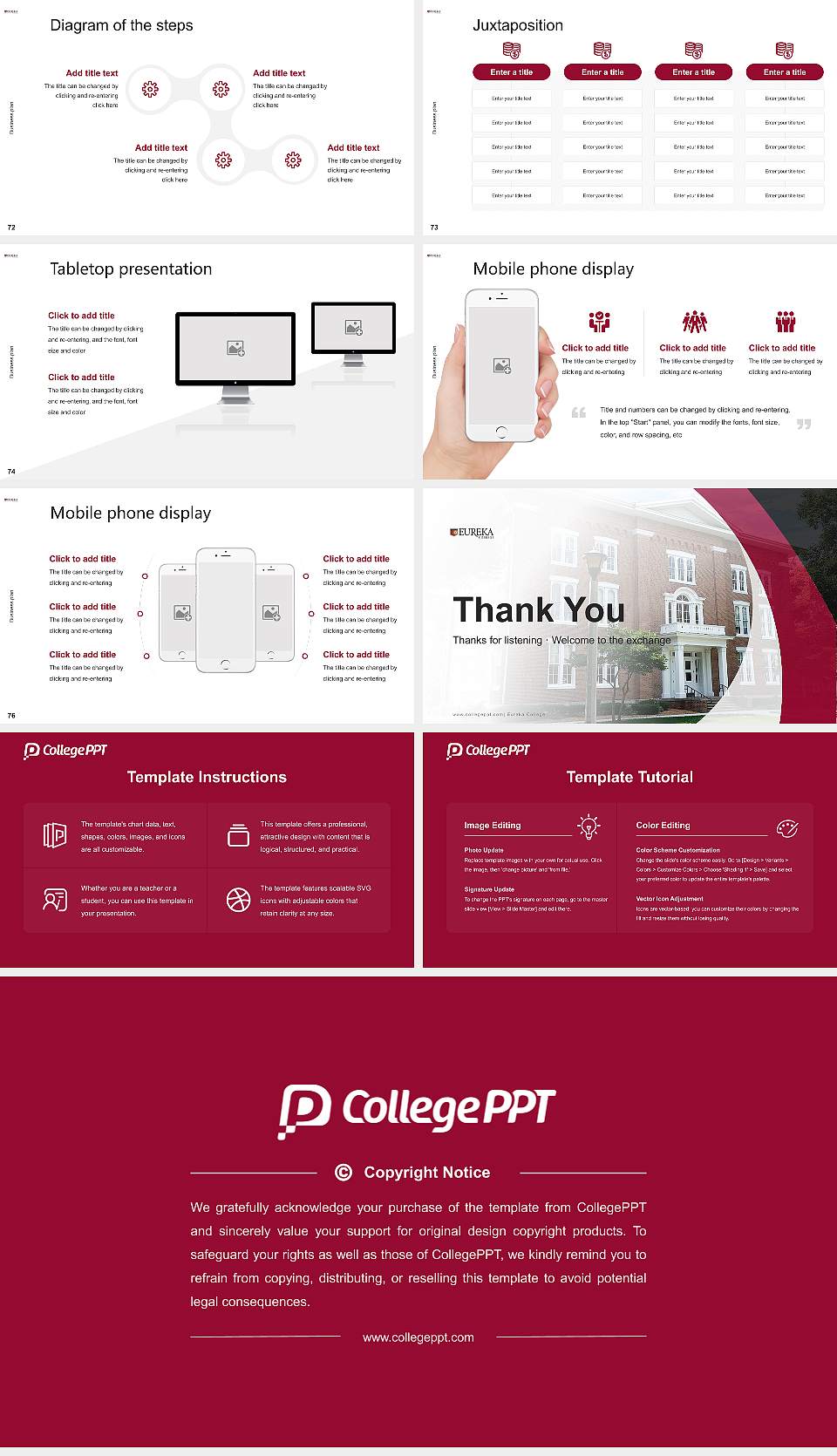 Eureka College Competition/Entrepreneurship Contest PPT Template16:9 ratio PPT effect preview image9