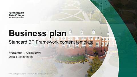 Farmingdale State College Competition/Entrepreneurship Contest PPT Template
