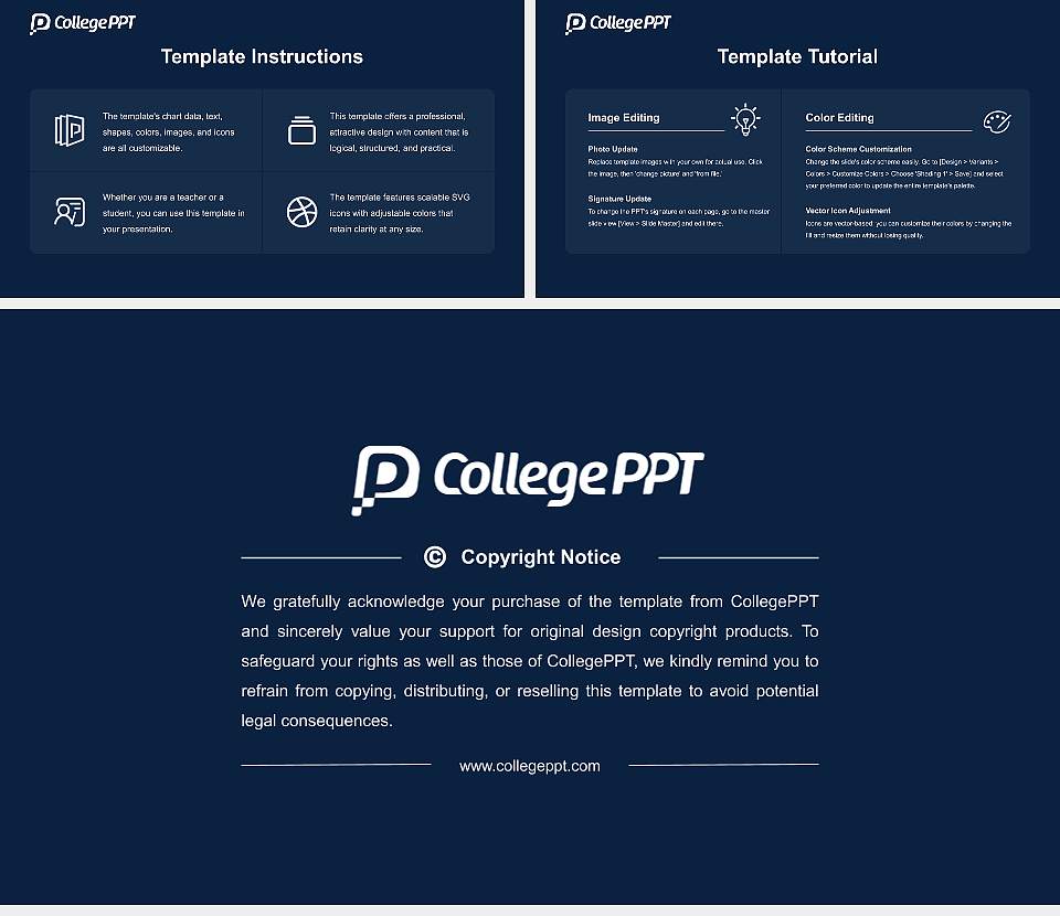 Elizabethtown College Course/Courseware Creation PPT Template16:9 ratio PPT effect preview image5