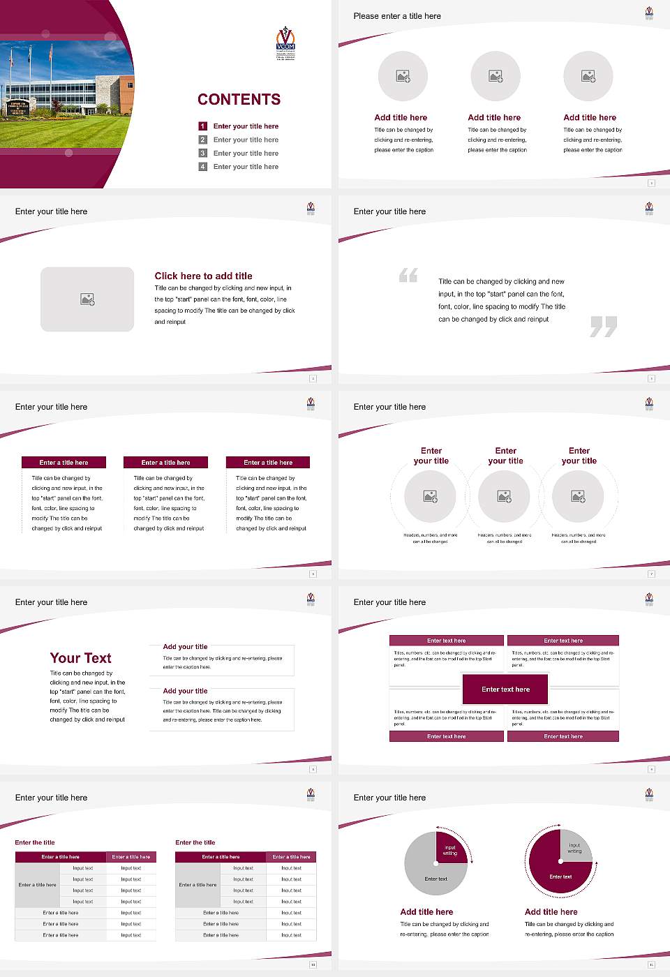 VCOM-Virginia Campus Course/Courseware Creation PPT Template16:9 ratio PPT effect preview image2