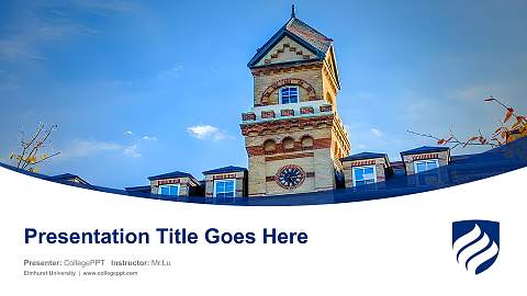 Elmhurst University Course/Courseware Creation PPT Template