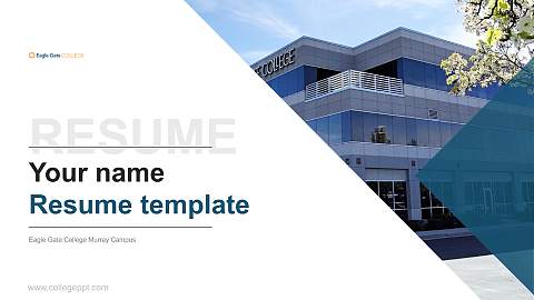 Eagle Gate College Murray Campus Resume PPT Template
