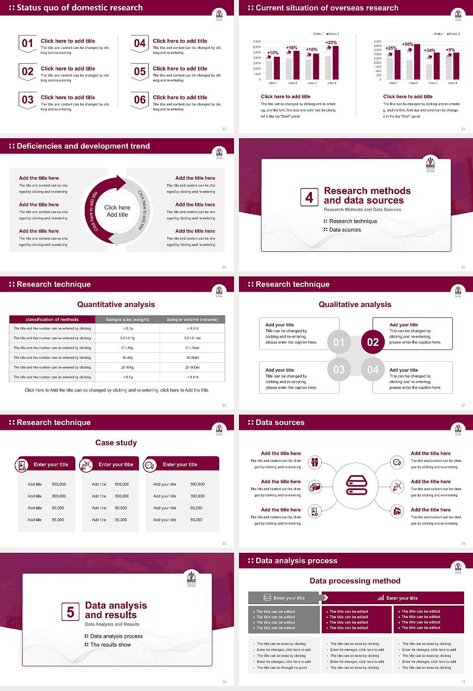 VCOM-Carolinas Campus Graduation Thesis Defense PPT Template16:9 ratio PPT effect preview image4