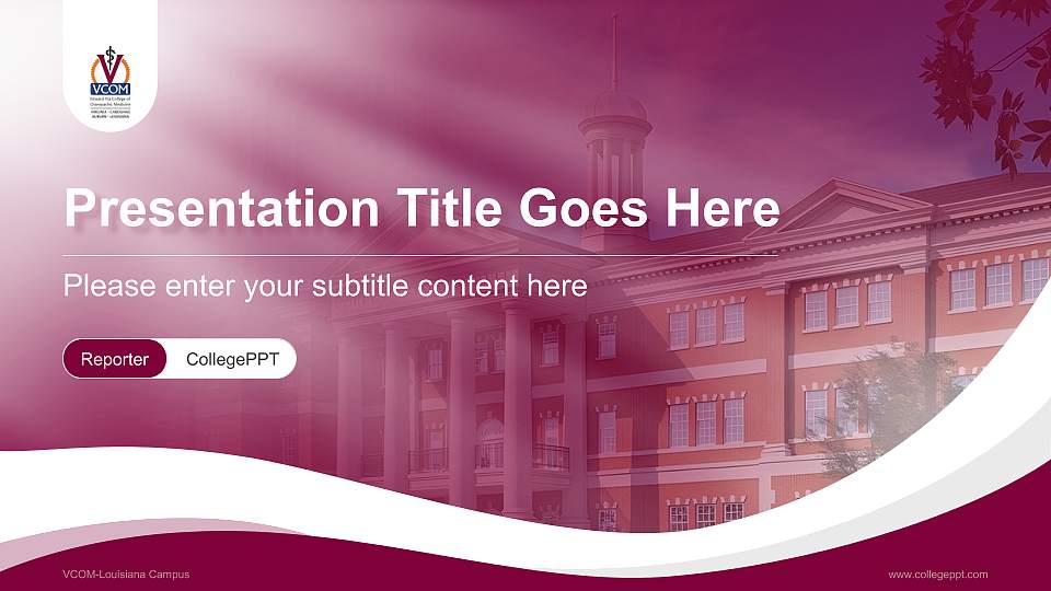 VCOM-Louisiana Campus Lecture Sharing and Networking Event PPT Template16:9 ratio PPT effect preview image