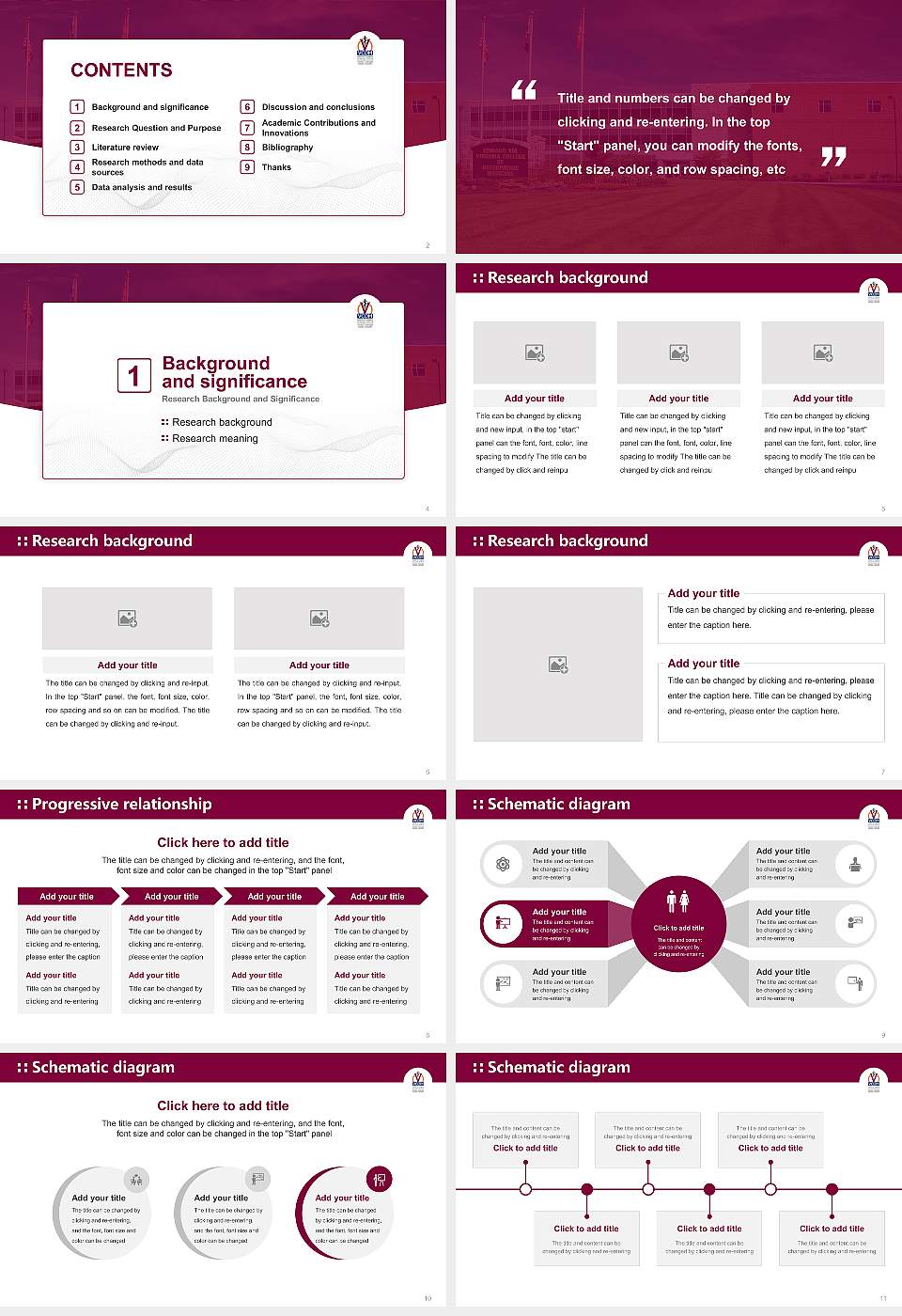 Edward Via College of Osteopathic Medicine Graduation Thesis Defense PPT Template16:9 ratio PPT effect preview image2