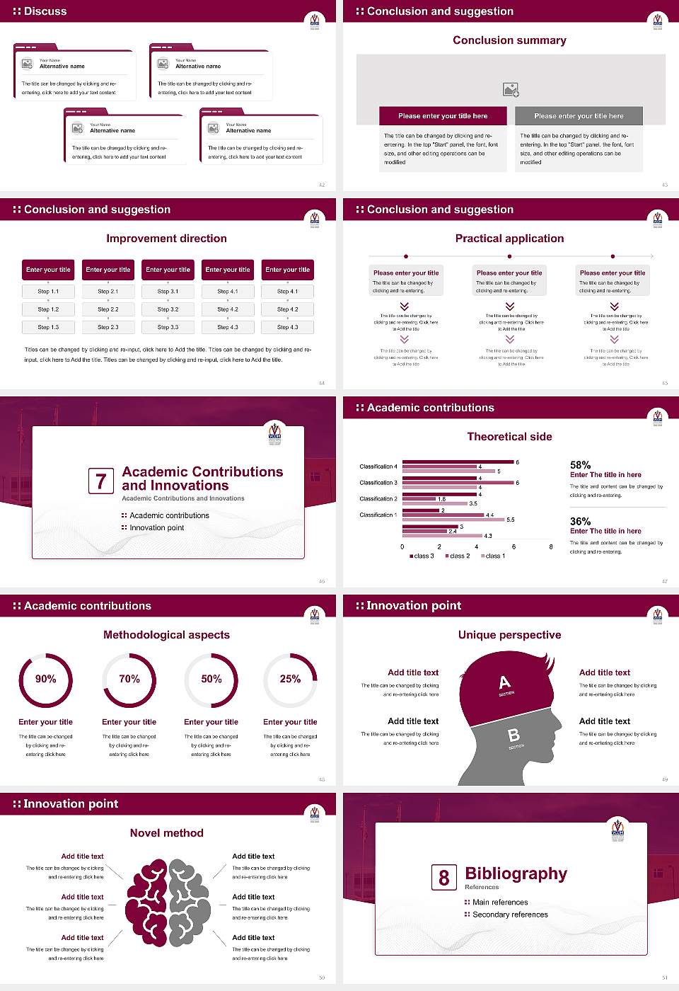 Edward Via College of Osteopathic Medicine Graduation Thesis Defense PPT Template16:9 ratio PPT effect preview image6