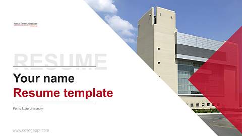 Ferris State University Resume PPT Template