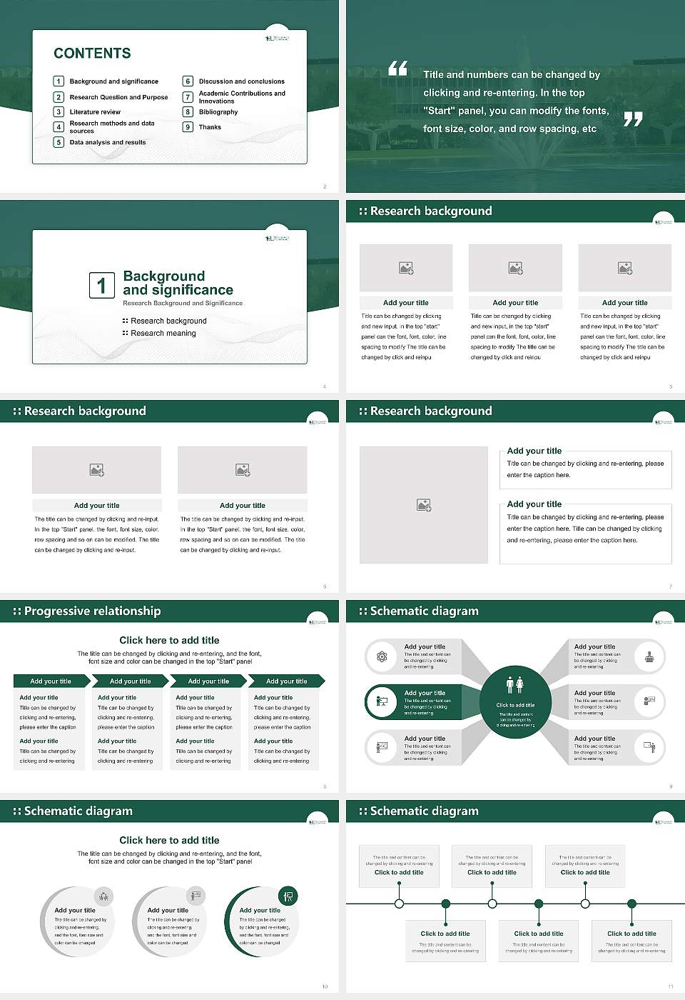 Everglades University Graduation Thesis Defense PPT Template16:9 ratio PPT effect preview image2