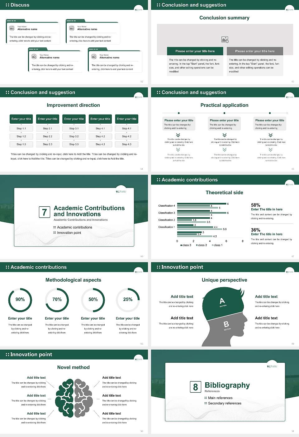 Everglades University Graduation Thesis Defense PPT Template16:9 ratio PPT effect preview image6