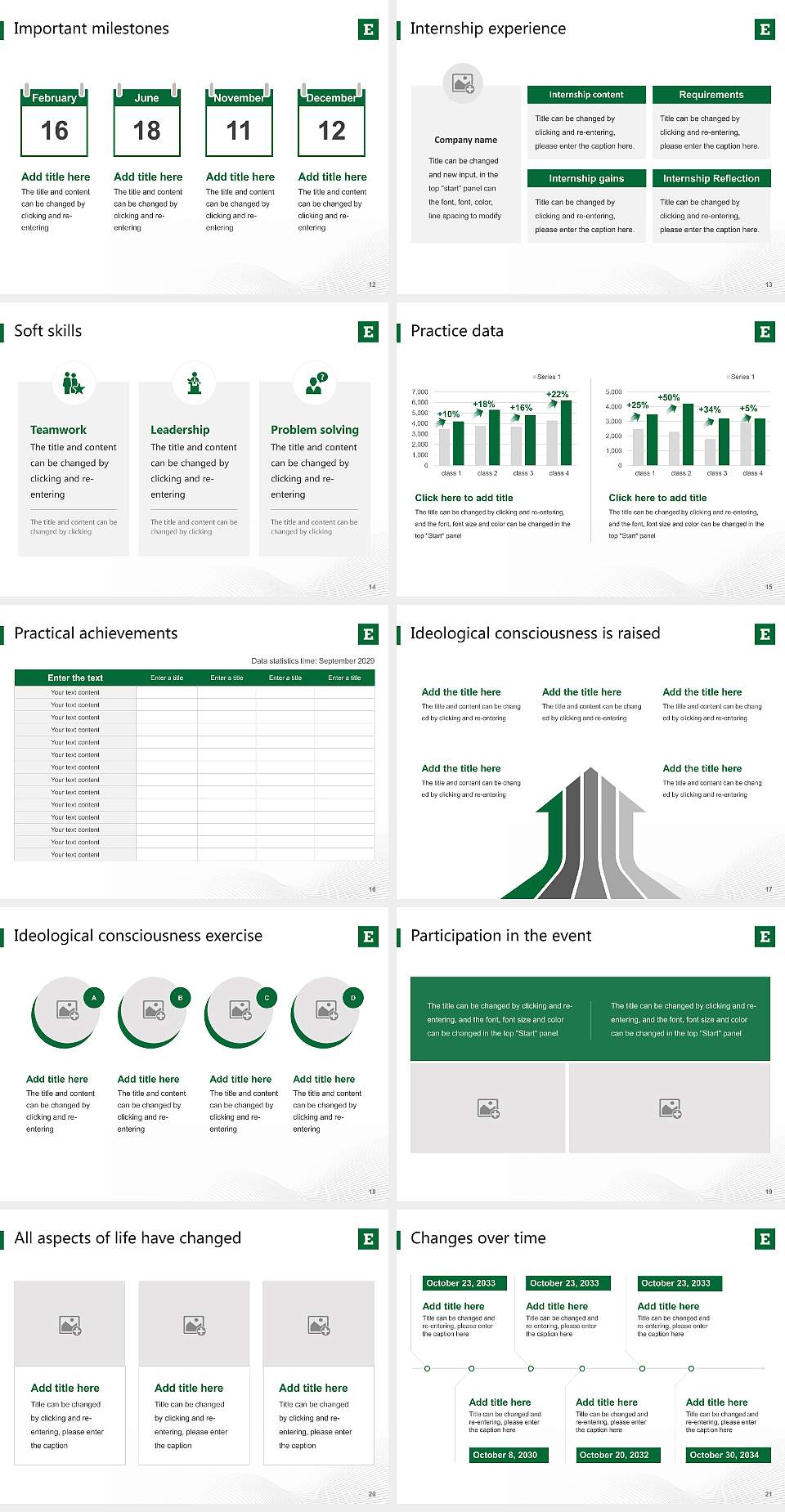 Eastern Michigan University National Scholarship Defense PPT Template4:3 ratio PPT effect preview image3