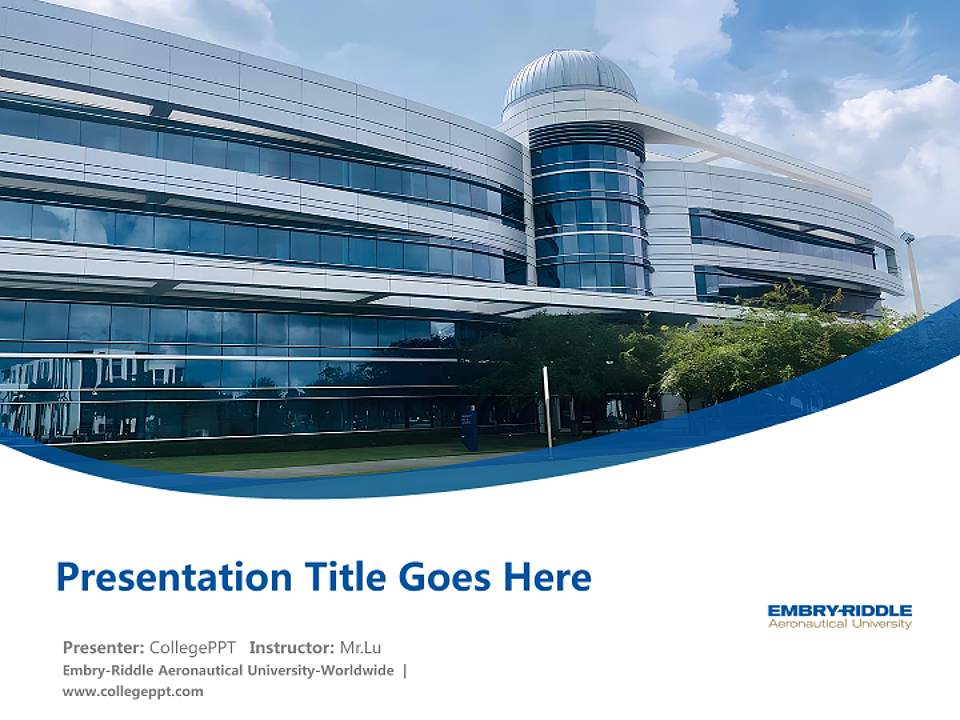 Embry-Riddle Aeronautical University-Worldwide Course/Courseware Creation PPT Template4:3 ratio PPT effect preview image5