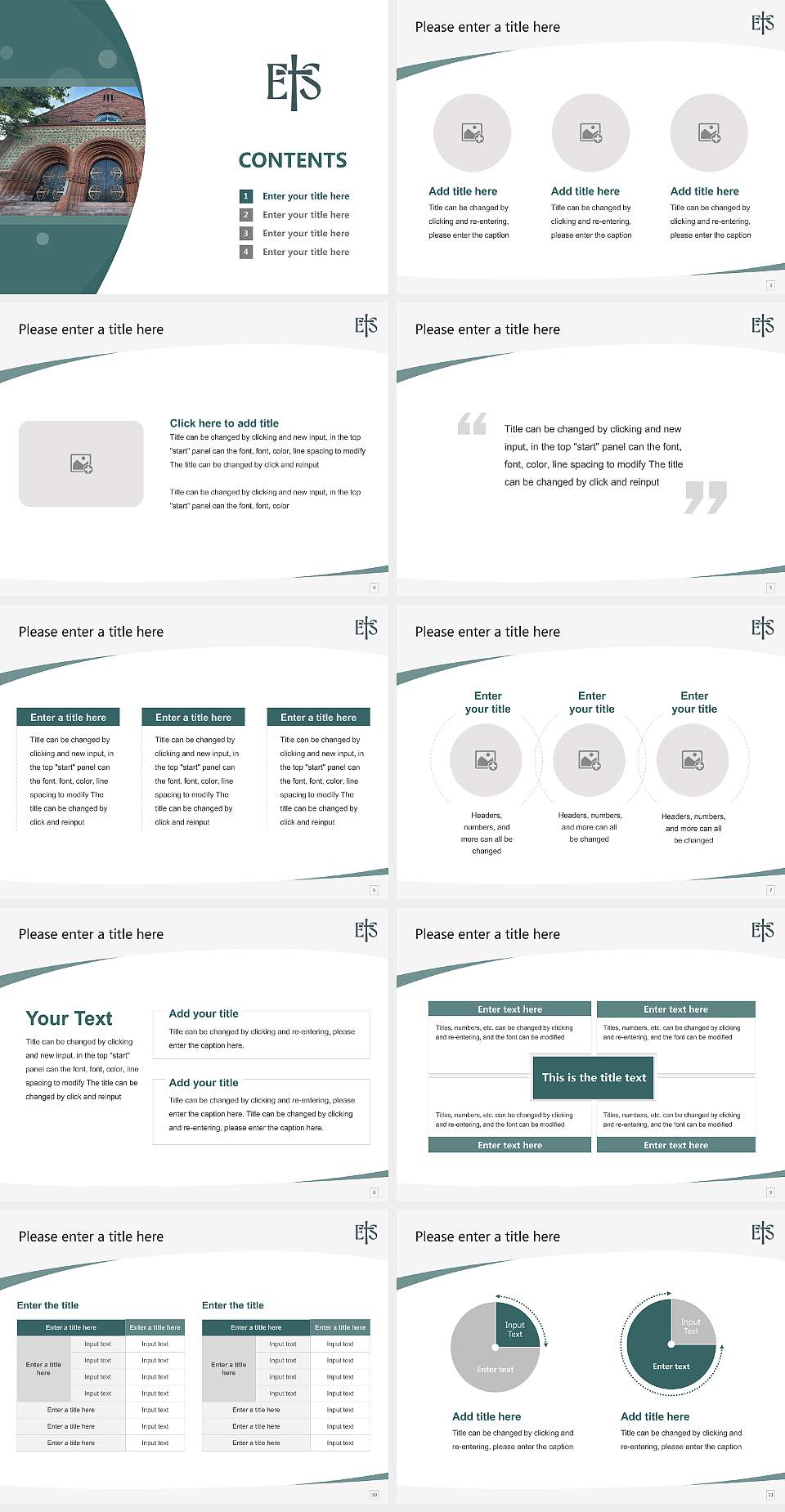 Ecumenical Theological Seminary Course/Courseware Creation PPT Template4:3 ratio PPT effect preview image2