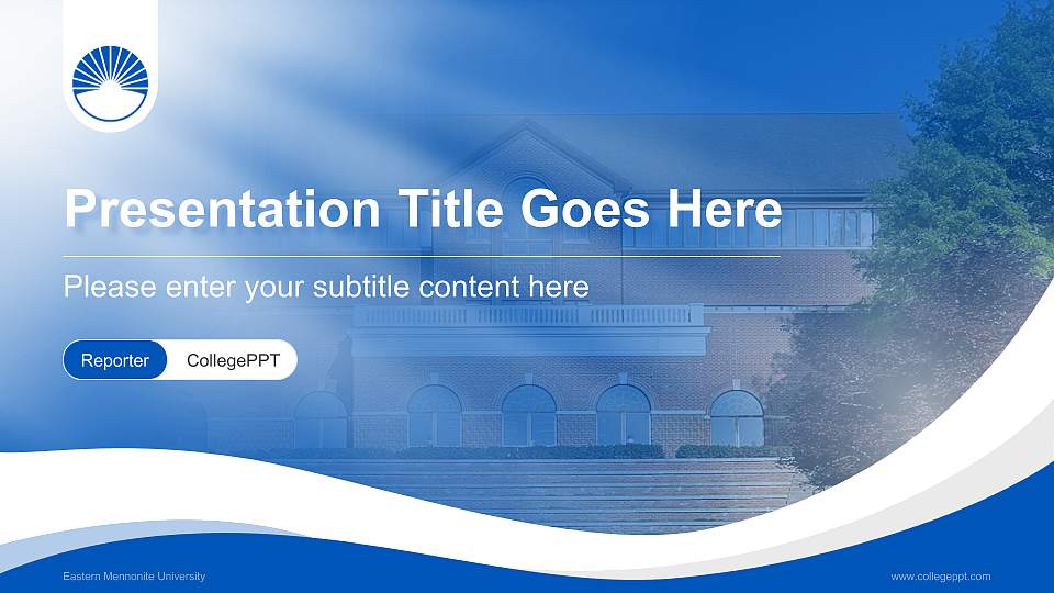 Eastern Mennonite University Lecture Sharing and Networking Event PPT Template16:9 ratio PPT effect preview image