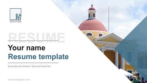 Escuela De Artes Plasticas Y Diseno De Puerto Rico Resume PPT Template