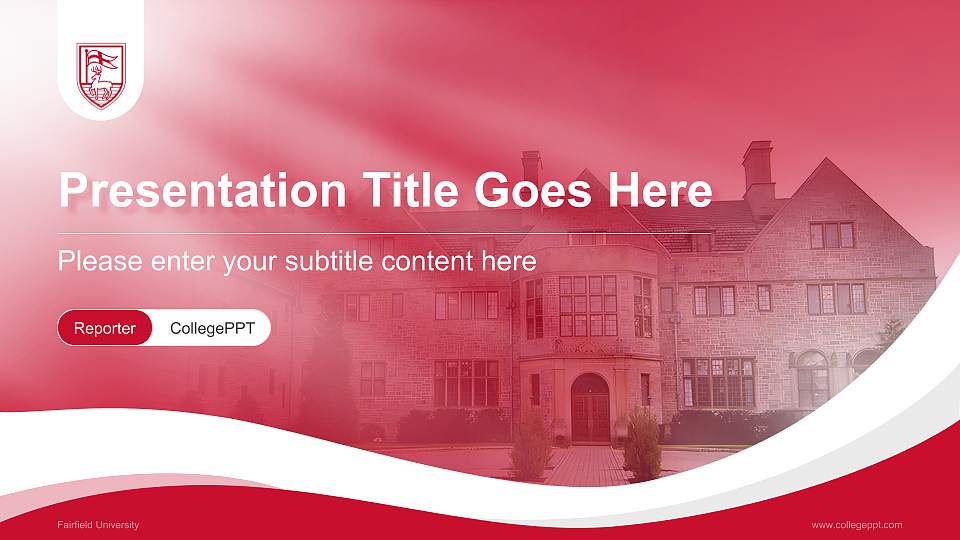 Fairfield University Lecture Sharing and Networking Event PPT Template16:9 ratio PPT effect preview image