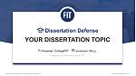 Fashion Institute of Technology Graduation Thesis Defense PPT Template